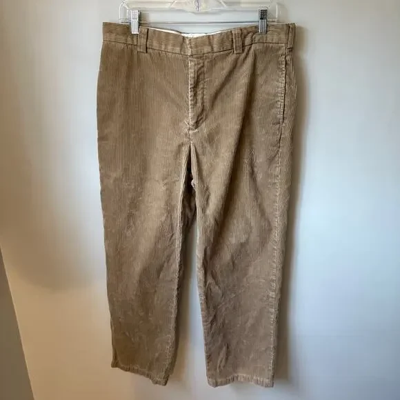 Vintage 1990s Wide Wale Tan Corduroy Pants - Picture 1 of 7